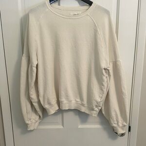 THE GREAT. Off-White Crew Neck Sweatshirt